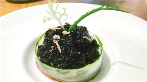 蝦苗拌頭水紫菜 - 荃灣的莆田