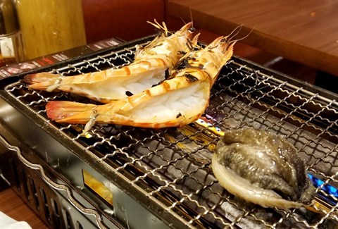 燒大蝦 / 鮑魚 - 荃灣的福丸水產.浜燒.日本料理