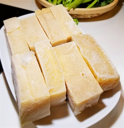 凍豆腐 - 銅鑼灣的謙記火鍋