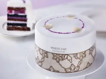 【白色情人节】冲绳紫薯黑糖蛋糕~好pure好true呀