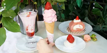 甘王士多啤梨软雪糕登场！甜品店新出日本士多啤梨系列（有片）