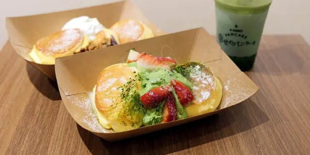 幸福班戟新界首店！沙田新店限定日本士多啤梨宇治抹茶煉奶班戟（有片）