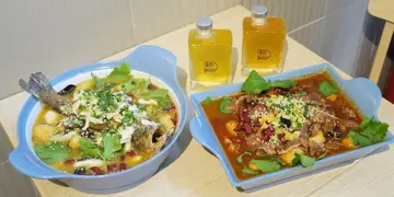 中环正宗四川麻辣店   麻辣水煮安格斯牛 + 酸菜鱼