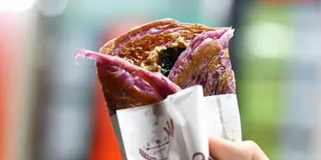 香港4大台式手抓饼合集！葱花玉子烧口味、紫薯皮手抓饼