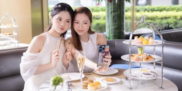 BFF打卡下午茶 飄雪樂園/粉白花系主題