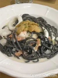海膽忌廉汁海鮮墨汁意國粉
