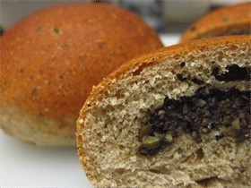 Black Sesame and Black Bean Bread