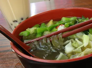 綠茶河粉, 超彈!