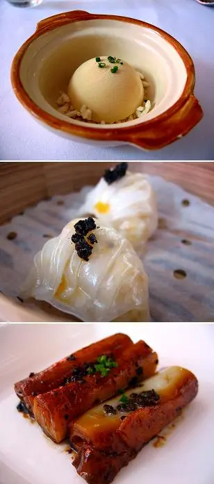 臘味飯、黑松露蝦餃、腸粉