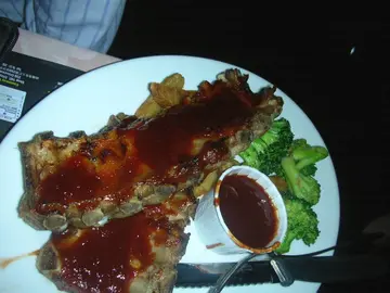 bbq ribs.. d骨好細舊, 肉無味