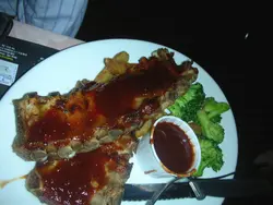 bbq ribs.. d骨好細舊, 肉無味