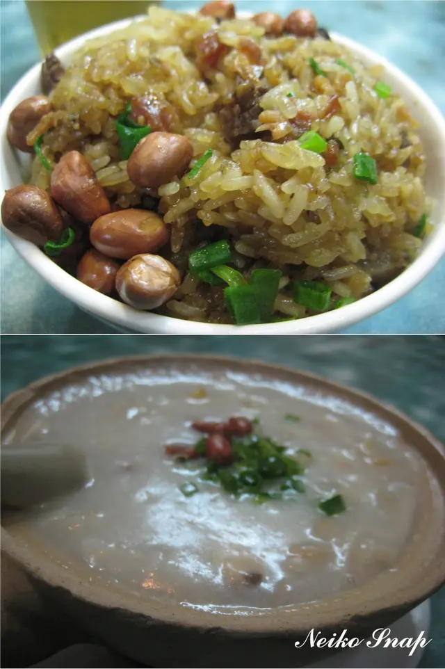 貴妃雞粥,臘味糥米飯