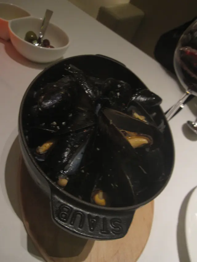 Mussels with white sauce