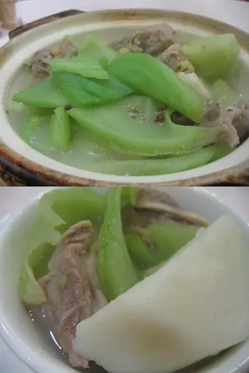 芥菜軟身沒有苦味,淮山是新鮮貨