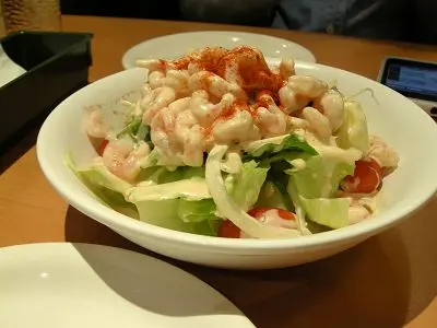 甜蝦沙律