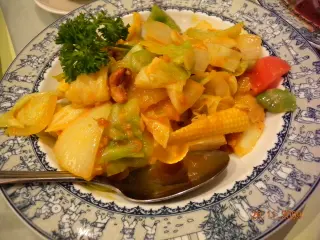 蝦膏炒高麗菜...GD!