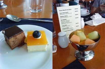 左邊:: 朱古力mose cake,藍莓芝士mose cake,tasty!!  右邊::什果