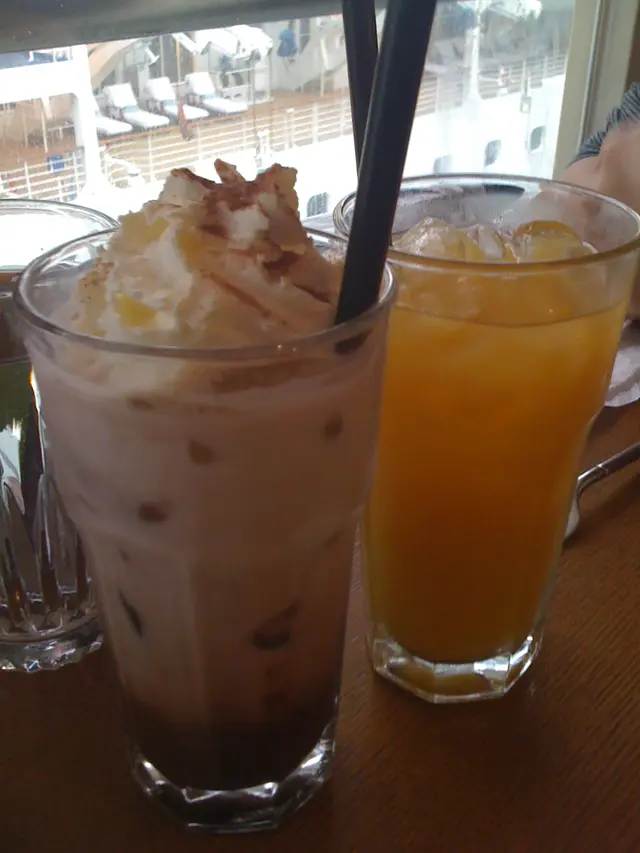 凍朱古力&芒果汁