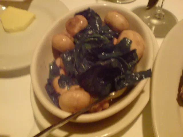 spinach and mushrooms