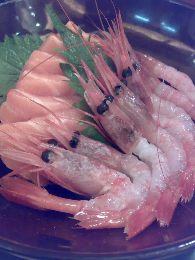 三文魚、甜蝦刺身