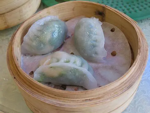 大 鮮蝦菜苗餃@15.8