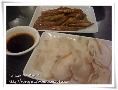 蒜泥白肉, 油炆筍