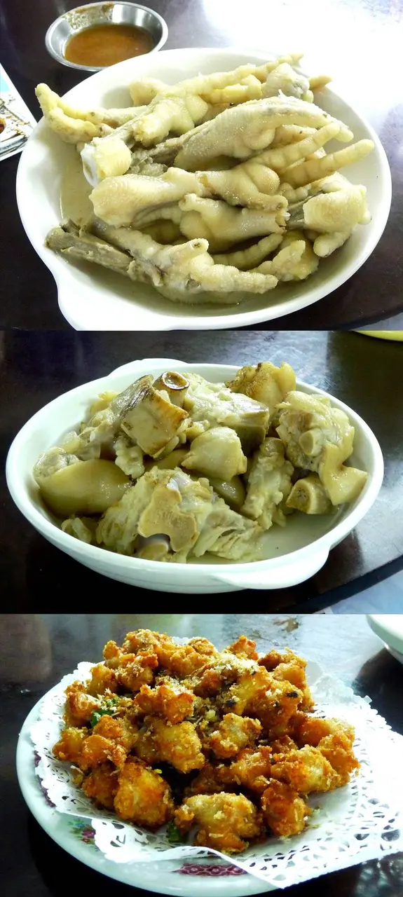 Welcome Snacks:鹽水雞腳, 油鹽焗豬手仔, 蒜香雞軟骨