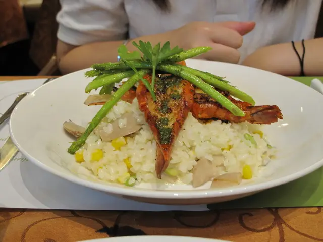 大蝦伴青豆粟米意大利飯