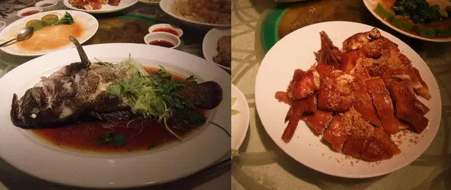 清蒸老虎班_金蒜脆皮雞