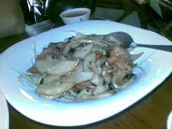 豆豉炒鷄脾菇