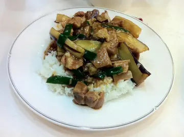 茄子排骨饭