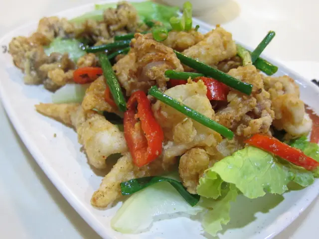 椒鹽鮮魷蜜汁炸鱔球