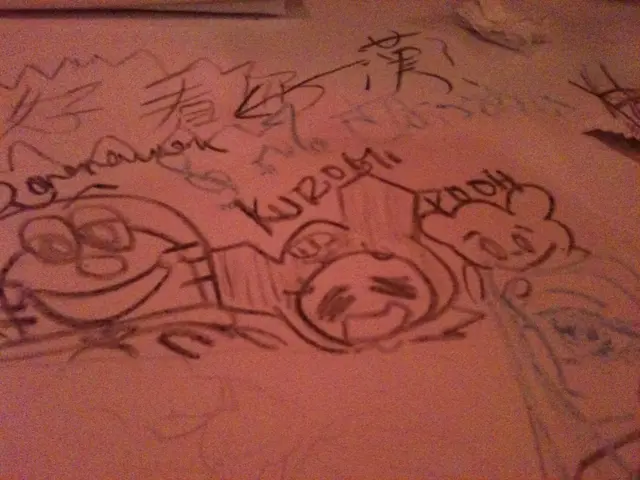 提供左白紙和蠟筆比我E D小朋友畫畫:)