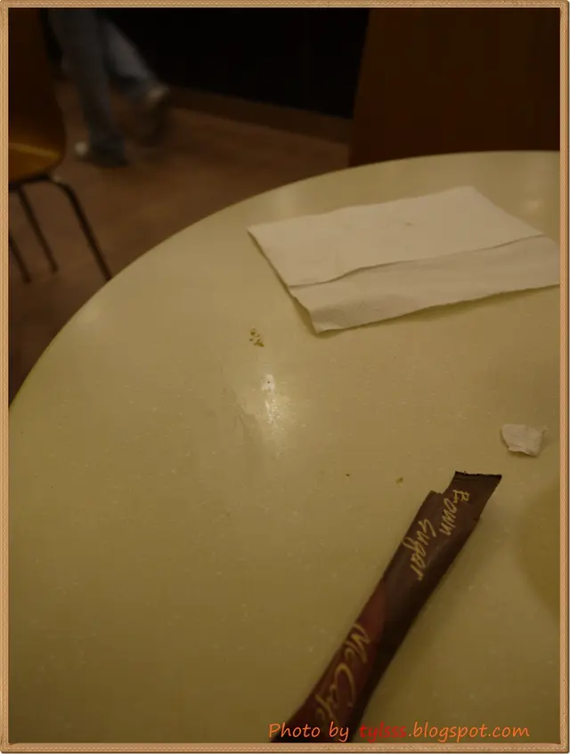 差，無人清枱