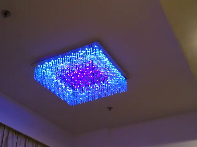 詭異LED藍光天花燈......