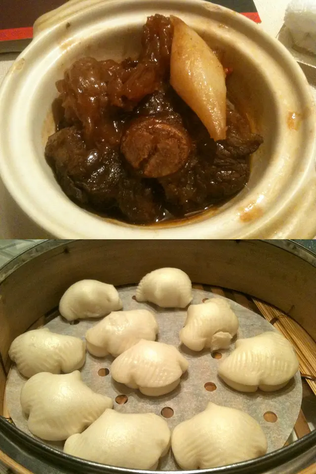 黑醋牛尾鹿筋配荷葉餅