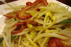 大豆芽炒大腸