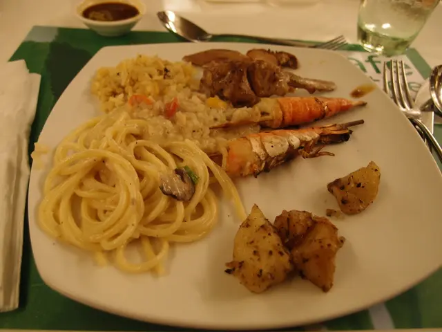 黑松露意粉,洋蔥薯仔,串燒蝦,燒羊鞍,意大利飯 & 黑松露少飯