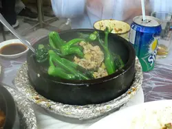 啫啫虾酱芥兰