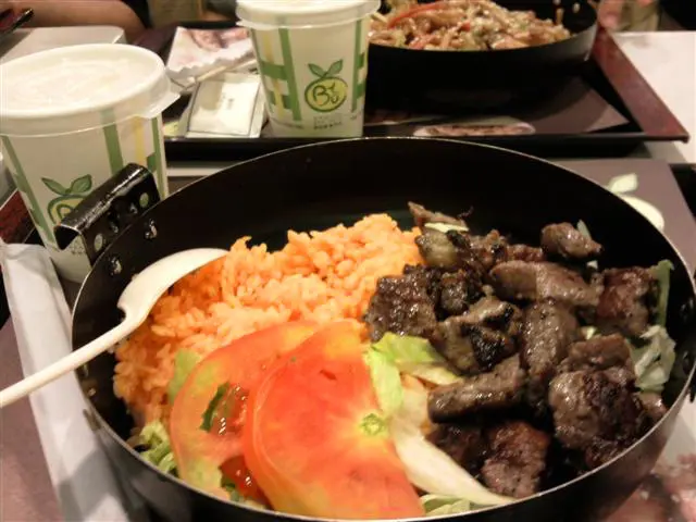 牛柳粒紅飯 粒粒分明