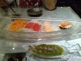 五款刺身 - 銅鑼灣的銀菱金店日本料理