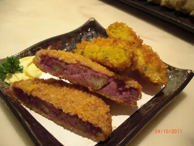 紫芋栗子薯餅和南瓜薯餅