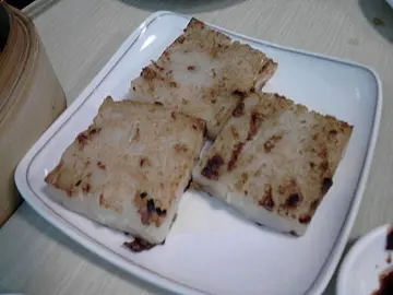 煎萝卜糕，不错，皮脆脆的