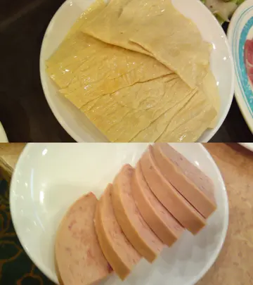 鲜支竹, 午餐肉