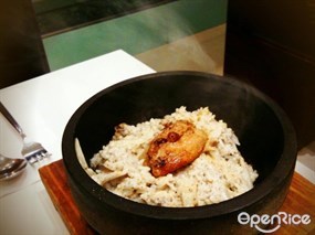鵝肝磨菇石頭窩飯 - D.i.F. Cafe in Mong Kok 