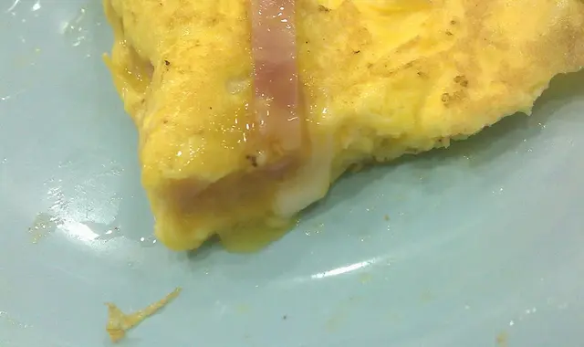 切開還是有蛋汁的