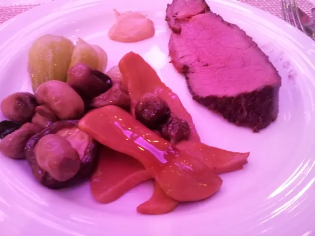 海螺片鮮菇 & 燒西冷牛肉