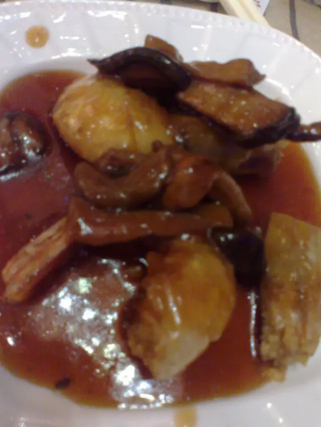 燒汁珍菌焗大蝦