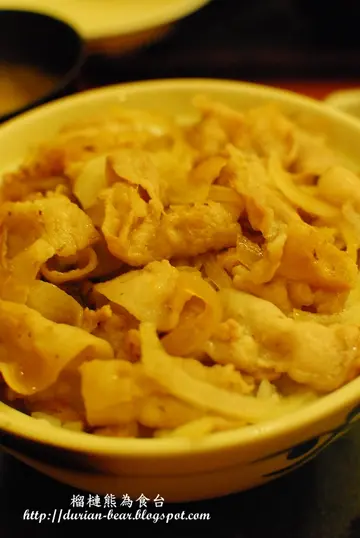豚肉生薑燒定食近照