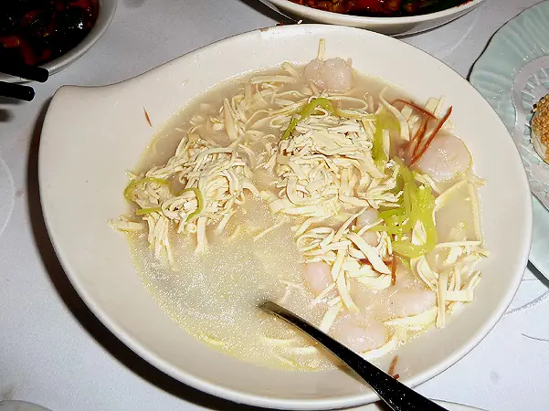 shredded bean curd & shrimps (B+)